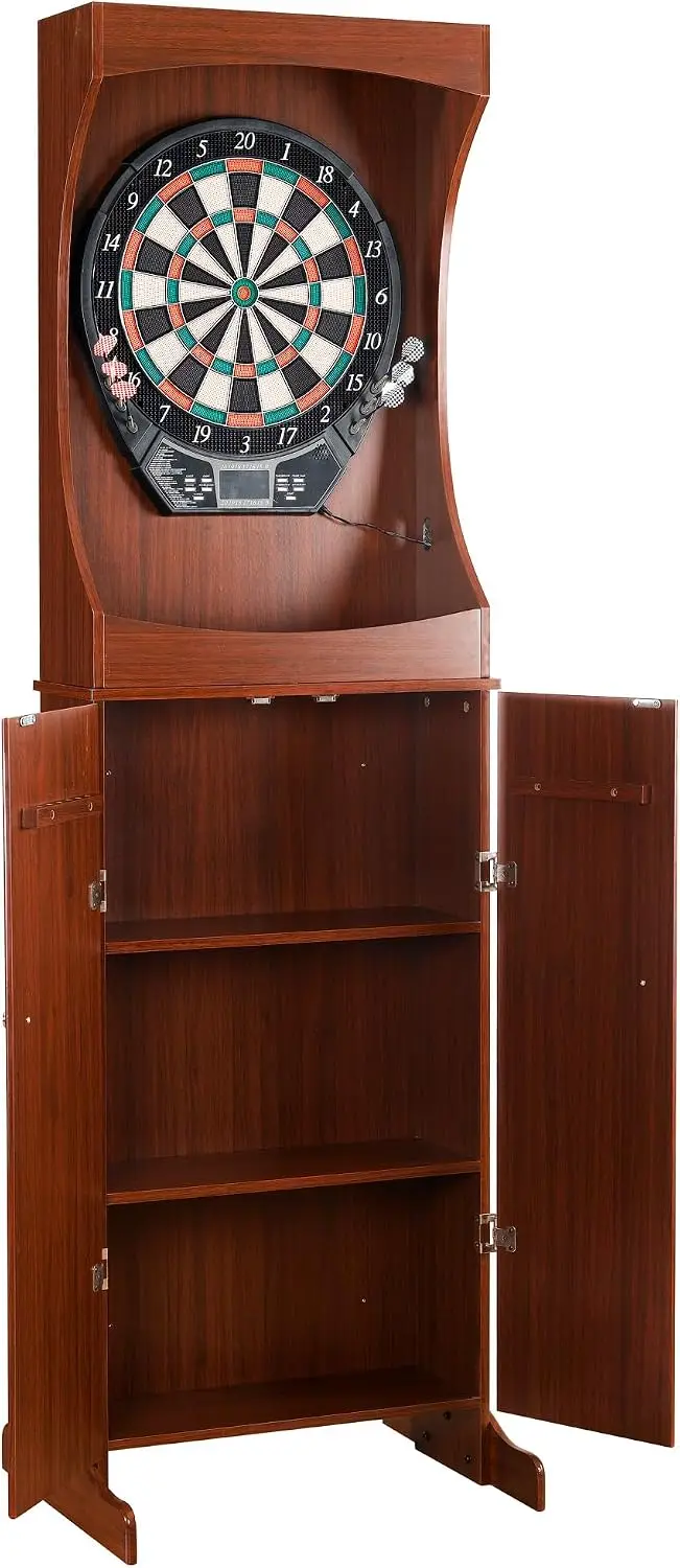 Electronic Dartboard Cabinet - Ensemble de jeu de fléchettes électroniques