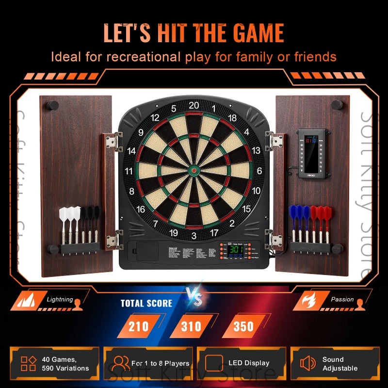Ensemble de cible de fléchette - Electronic Dartboard Cabinet avis et prix