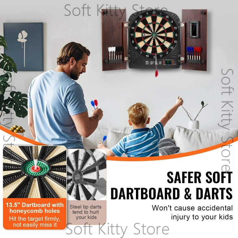Ensemble de cible de fléchette - Electronic Dartboard Cabinet avis et prix