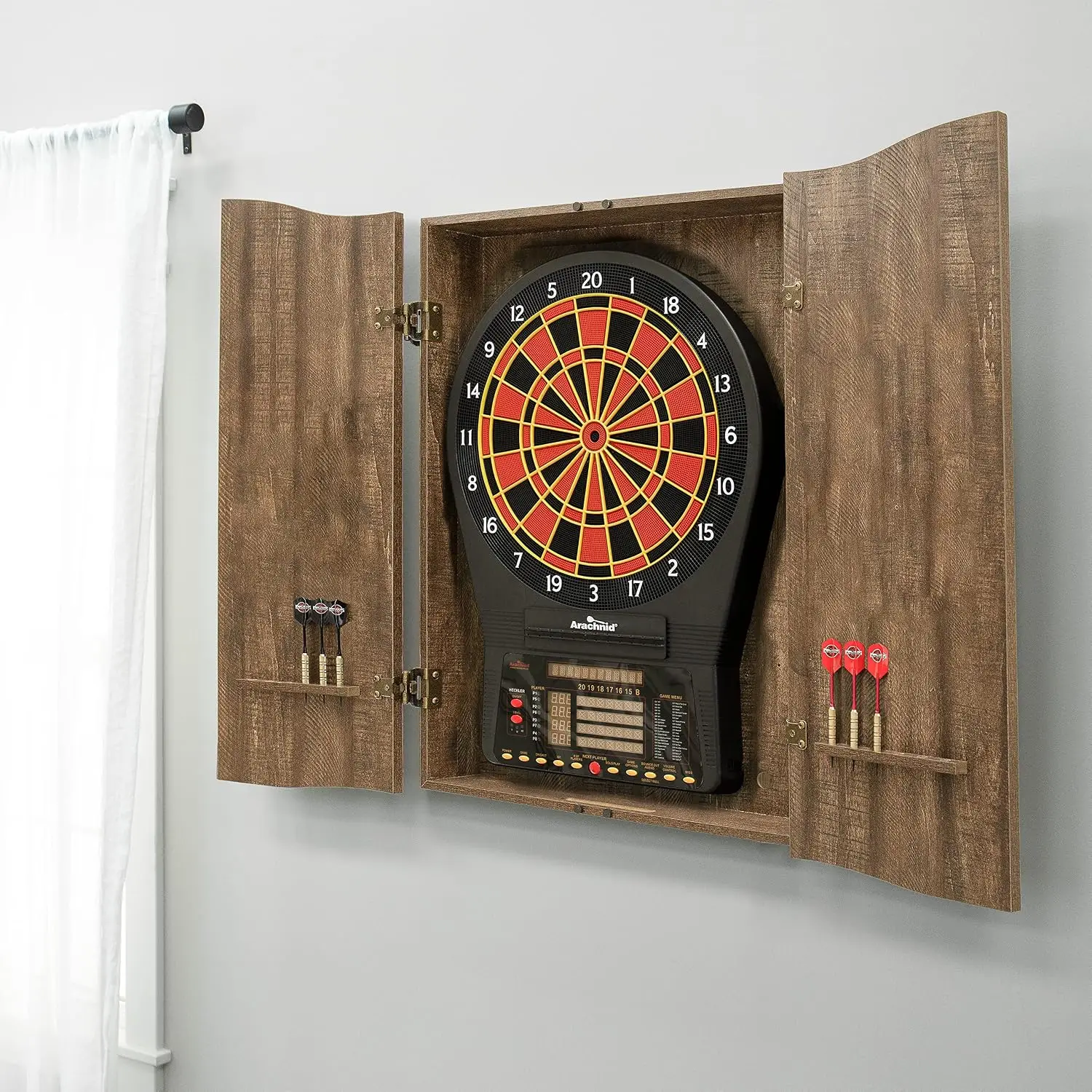 BestsellerMI Sports Brown Cric - Electronic Dartboard Cabinet avis et prix