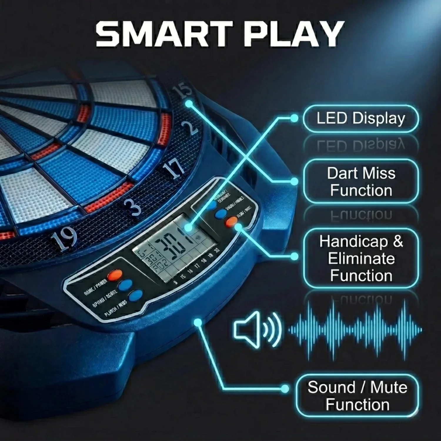 DartVibe : Cible électronique  - Electronic Dartboard Cabinet avis et prix