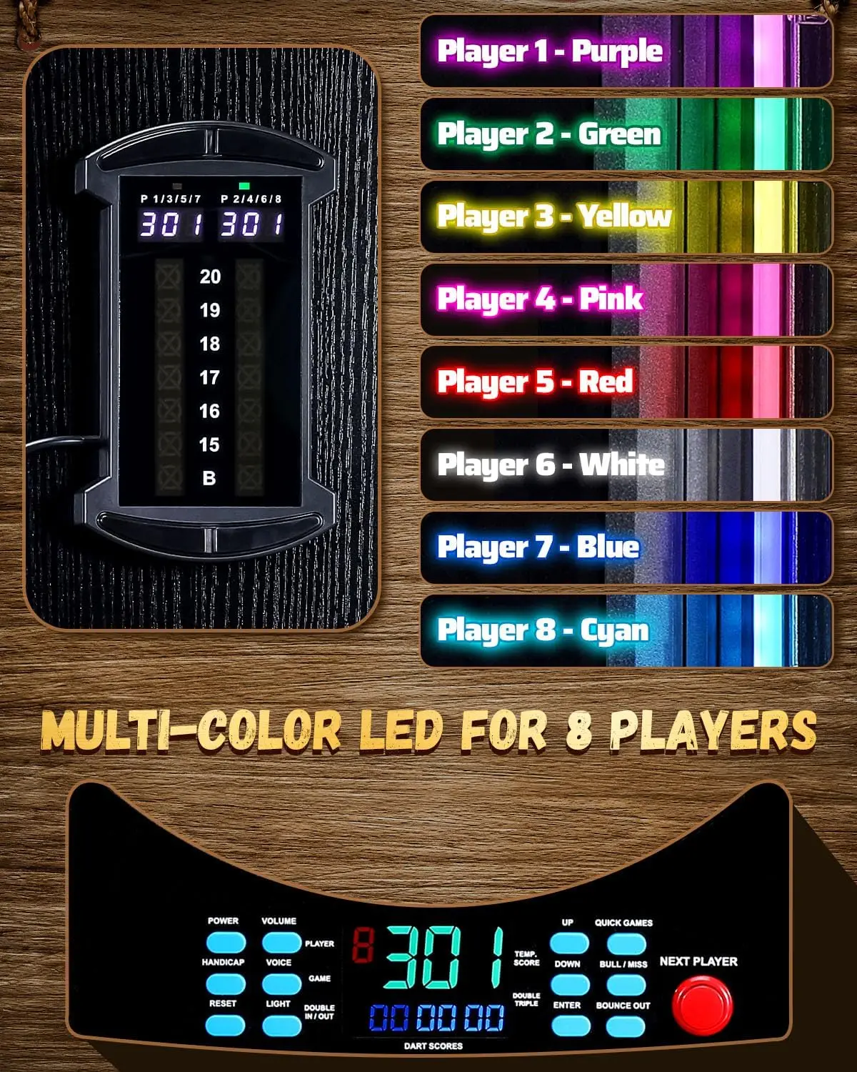 Cible de fléchettes électroniq - Electronic Dartboard Cabinet avis et prix