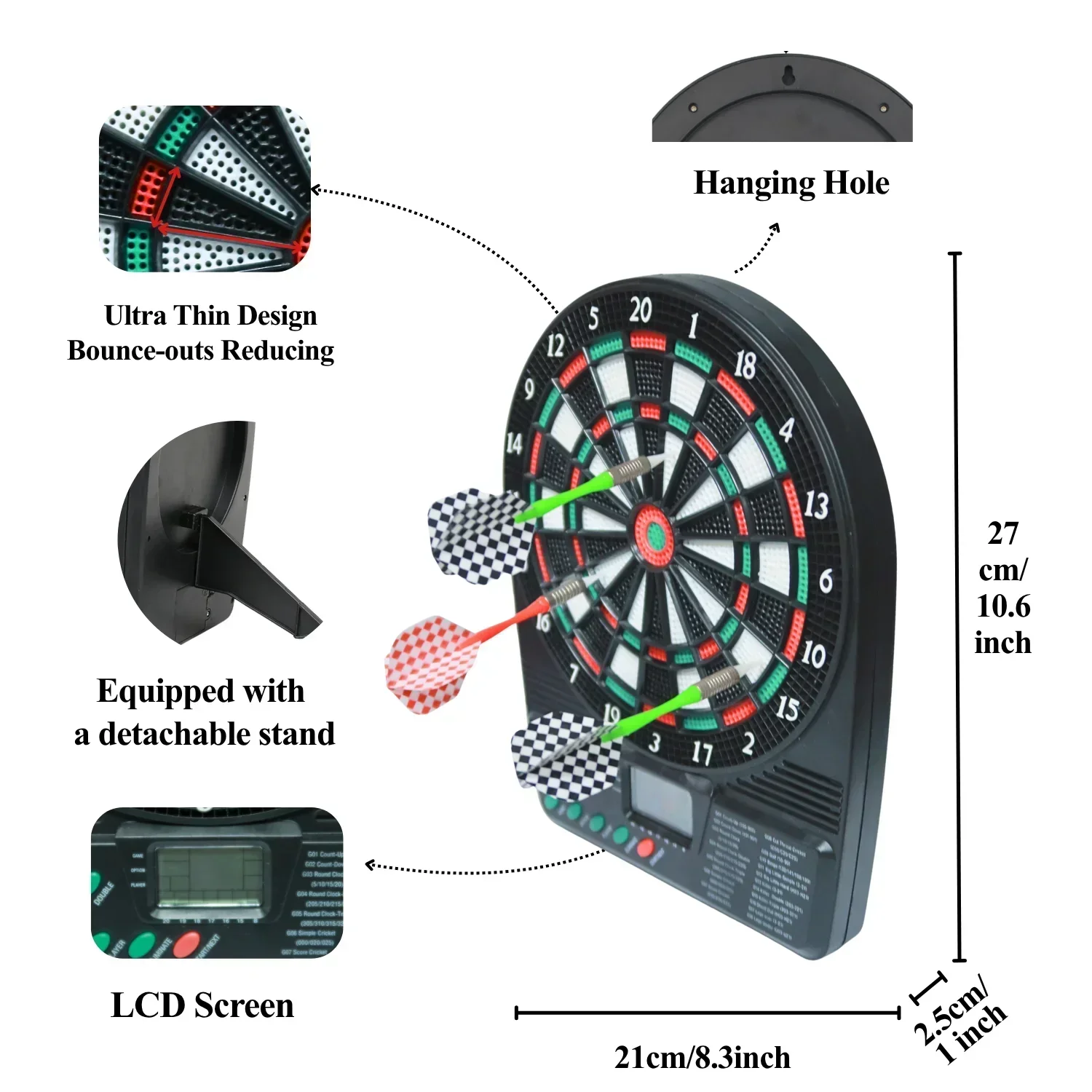 Cible de fléchettes électroniq - Electronic Dartboard Cabinet avis et prix