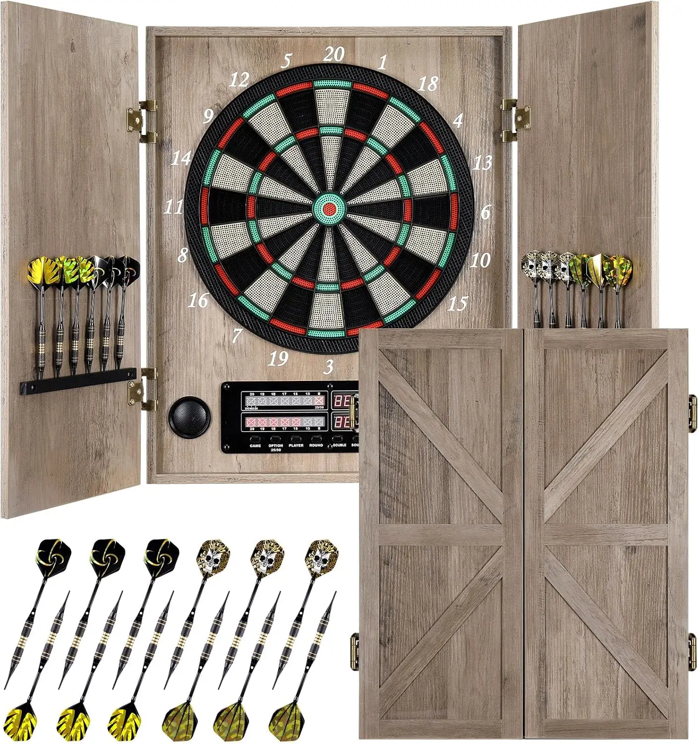 Cible de fléchettes électroniq - Electronic Dartboard Cabinet avis et prix