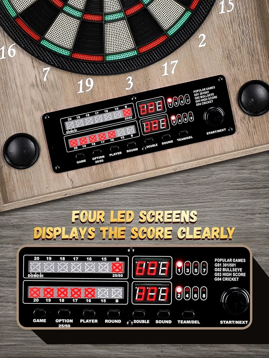 Cible de fléchettes électroniq - Electronic Dartboard Cabinet avis et prix